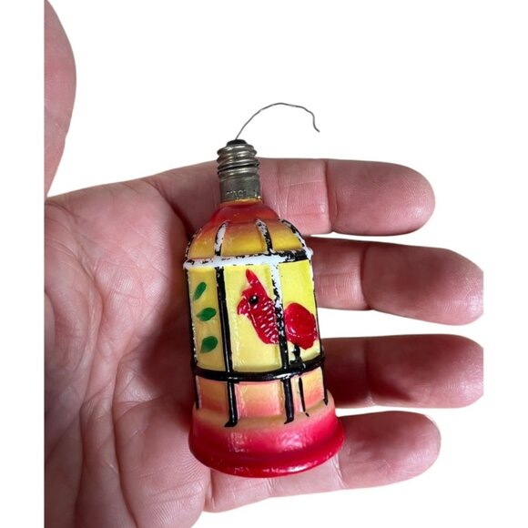 Vintage Bird in Cage‎ Light Bulb - Picture 2 of 4